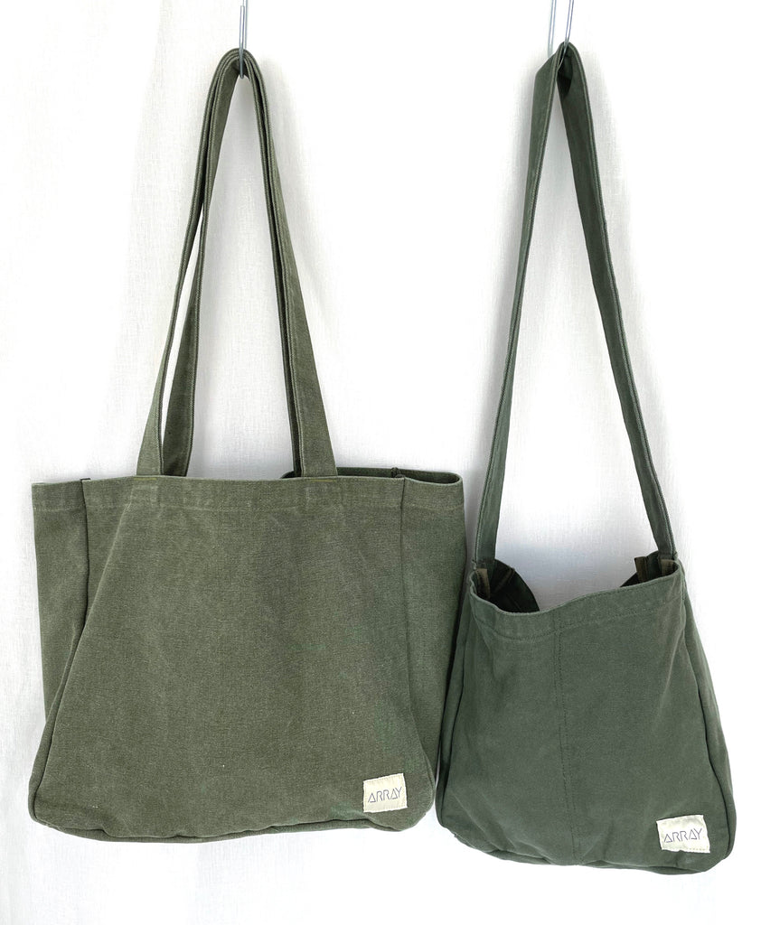 Everyday bag with pockets in a unisex casual style, the pockets will help organise everything, perfect work bag, baby bag, or beach bag.
