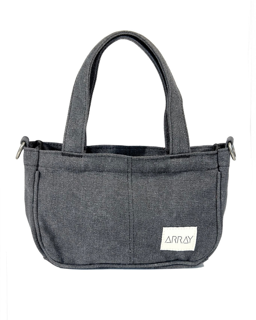 Small version of the bestselling totes, with six pockets.