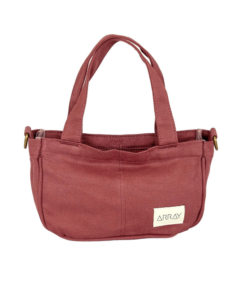 Small version of the bestselling totes, with six pockets.