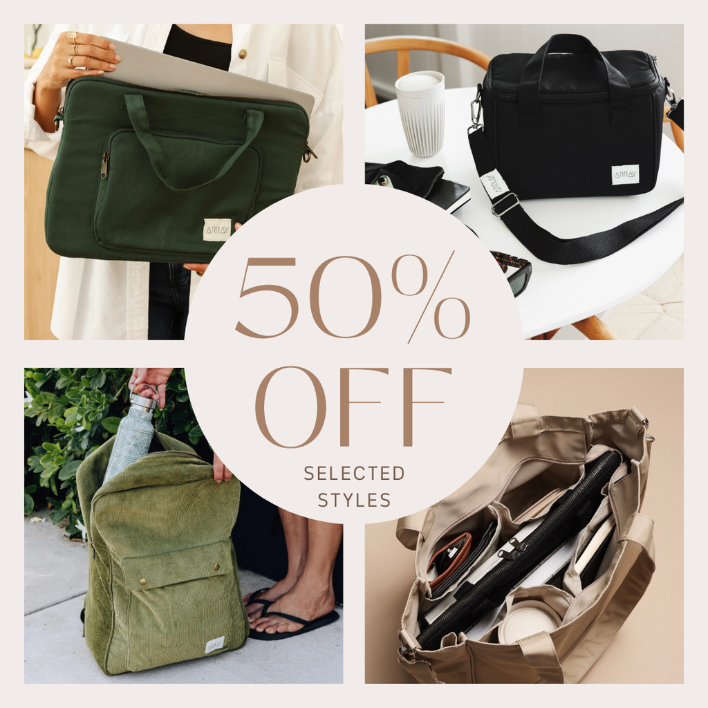 Array Bags Array - Tote bags with pockets to get you organised, simply!