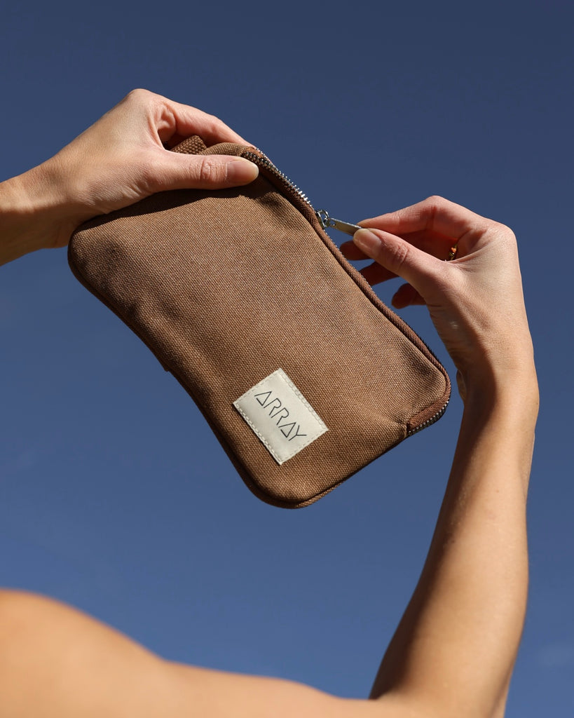 Mocha small clutch
