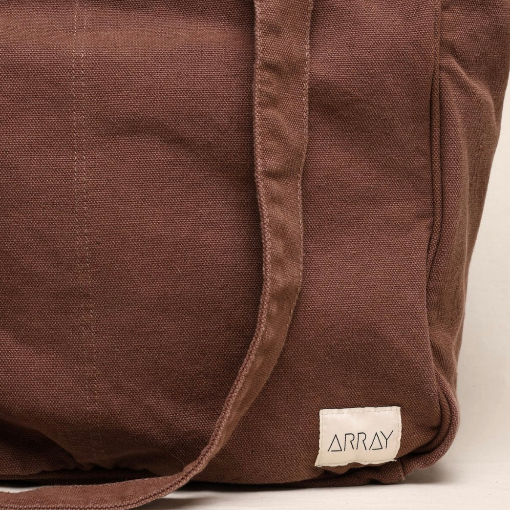 Array Bags Everyday Pocket Tote - CHOCOLATE BROWN – Array