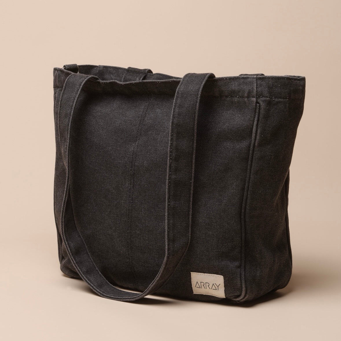 Midi Pocket Tote - WASHED BLACK – Array