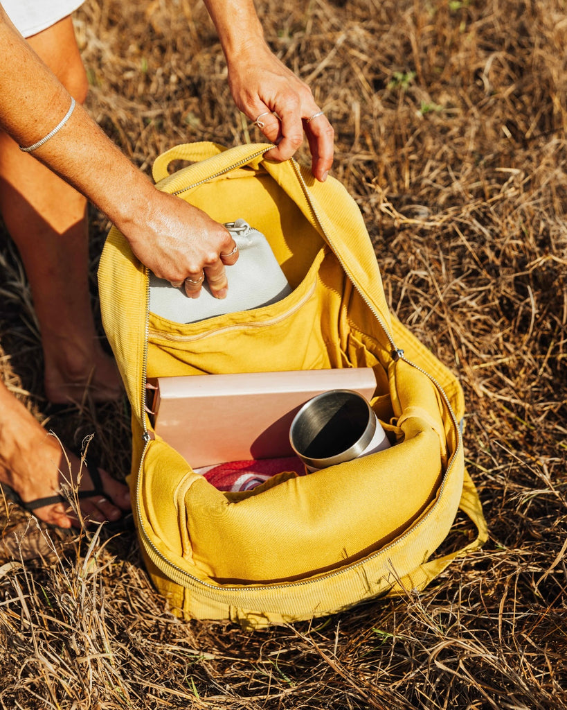 A backpack with plenty of pockets to help organise everything you need in a day. From baby bag to work bag, this versatile and casual style backpack will become your everyday essential.