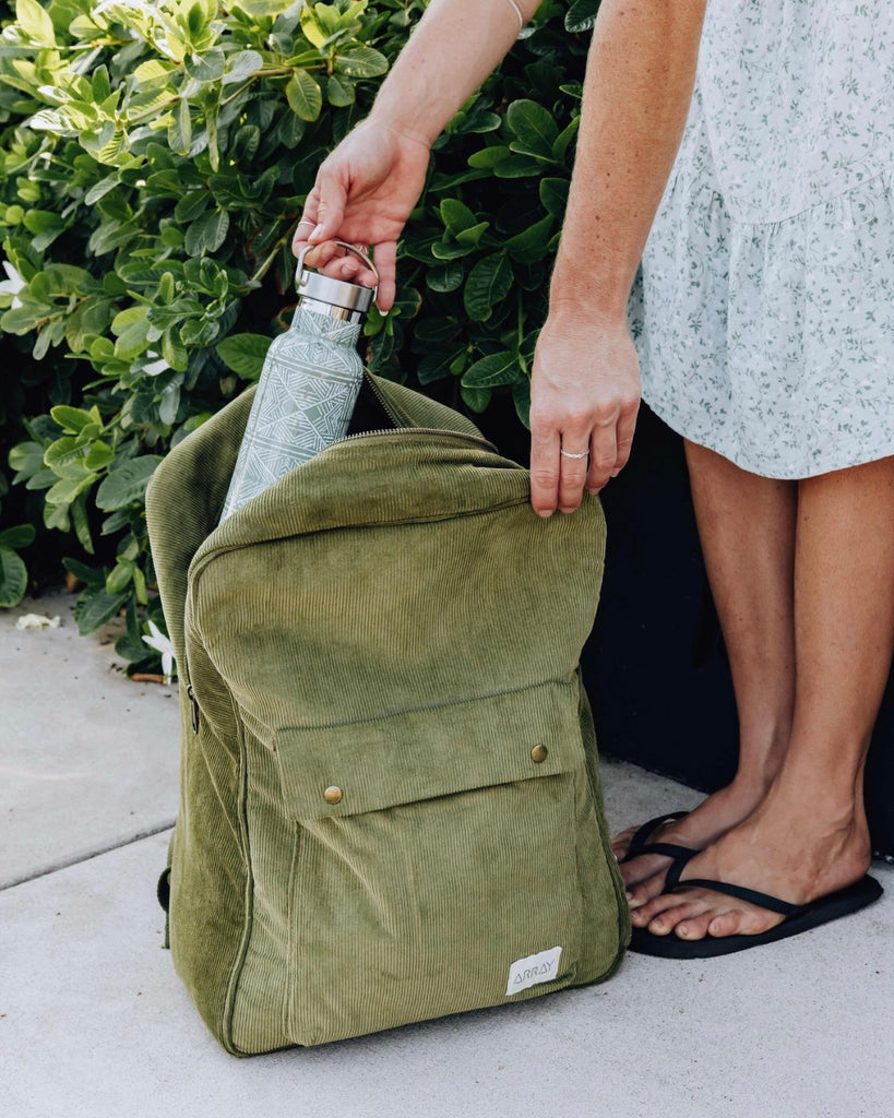 A backpack with plenty of pockets to help organise everything you need in a day. From baby bag to work bag, this versatile and casual style backpack will become your everyday essential.